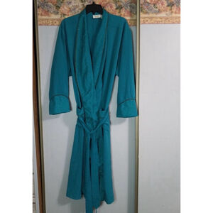 Women's Vintage Gold Label Victoria's Secret Teal Robe Size M